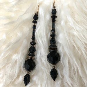 Vintage Allen Owen glass earrings